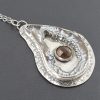 Occa Agate Smoky Topaz Pendant