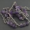 Raw Amethyst Bead Necklace