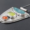 Druzy Chalcedony Carnelian Pendant