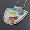Druzy Chalcedony Carnelian Pendant