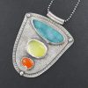 Druzy Chalcedony Carnelian Pendant Michele Grady