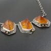 citrine cluster necklace