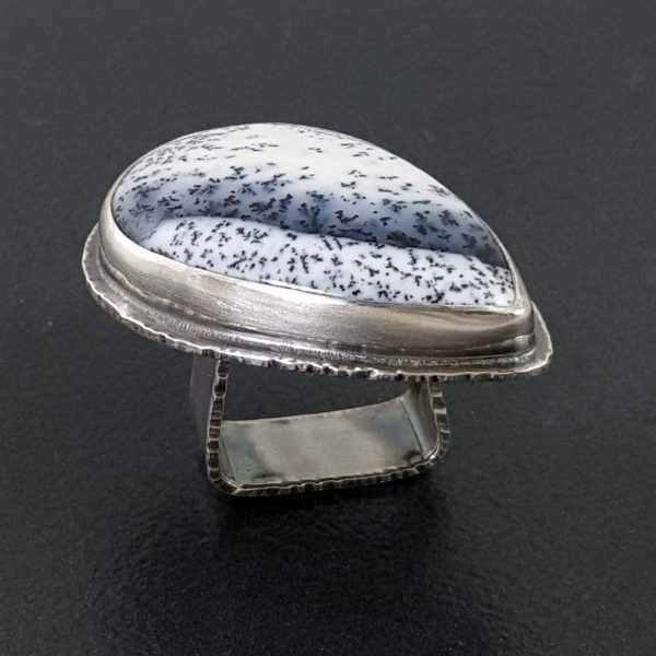 dendritic opal ring