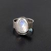 rainbow moonstone blue topaz ring Michele Grady