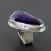 amethyst ring square band