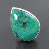 chrysocolla ring square band