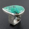 chrysocolla ring square band
