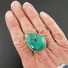 chrysocolla ring square band