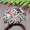 Black Onyx Grapevine Ring Size 8.5