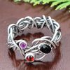 Black Onyx Grapevine Ring Size 8.5