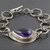 Amethyst Link Bracelet 4