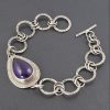 Amethyst Link Bracelet