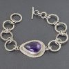Amethyst Link Bracelet 2