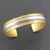 Mixed Metal Cuff Animal print