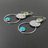 Turquoise and Vesuvianite Earrings 5