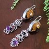 Tiger eye grapevine earrings Michele Grady