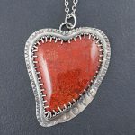 Brenda Agate Heart Necklace