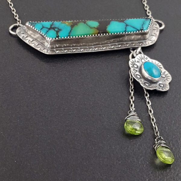 Asymmetrical Turquoise Necklace