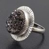 black druzy ring