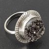 black druzy ring