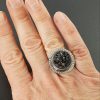 black druzy ring