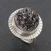 black druzy ring