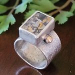 dendritic agate wide band ring Michele Grady