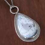 Dendritic opal necklace