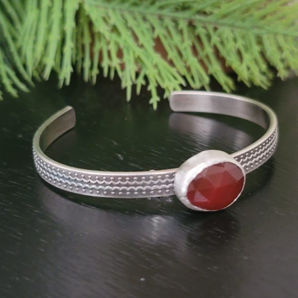 red onyx stacking cuff
