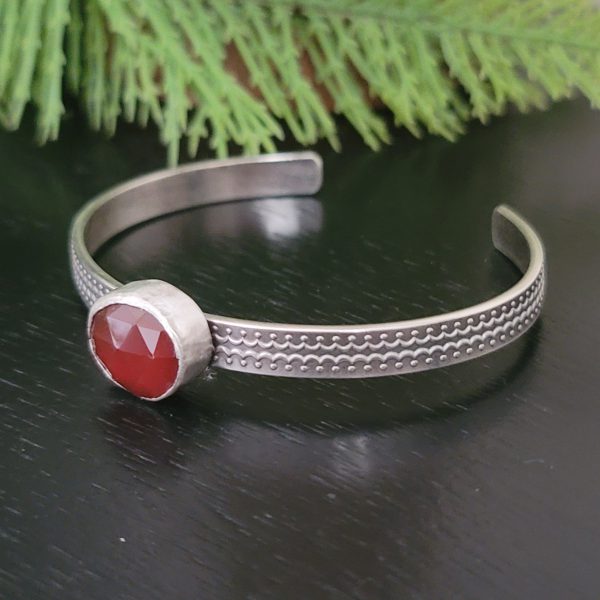 red onyx stacking cuff