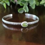 vesuvianite floral stacking cuff