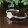 rose quartz stacking cuff