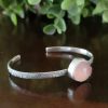 rose quartz stacking cuff
