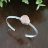 rose quartz stacking cuff