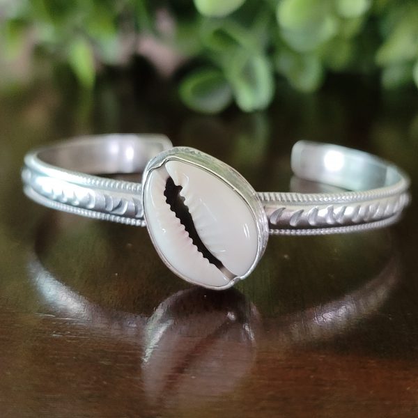 cowrie shell stacking cuff