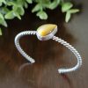 honey tiger eye stacking cuff