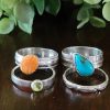 Turquoise Stacking Rings Size 8.5