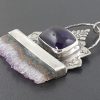 amethyst slice necklace