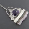 amethyst slice necklace