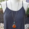 Amber Turquoise Mixed Metal Necklace