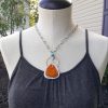 Amber Turquoise Mixed Metal Necklace