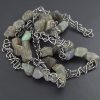 Raw Labradorite Bead Necklace