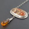 birds eye rhyolite amber necklace 3