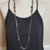 Raw Labradorite Bead Necklace