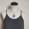 Occa Agate Druzy and Silver Moonstone Necklace
