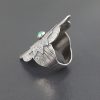 Chrysoprase Mandala Saddle Ring