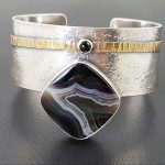 Striped Black Onyx Cuff Michele Grady