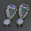 Tanzanite Leland Blue Geode Earrings