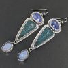 Tanzanite Leland Blue Geode Earrings
