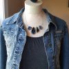 Pietersite black onyx necklace